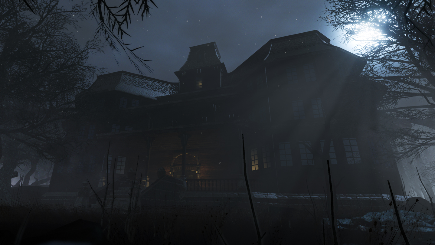 Curse 遊戲中的陰森場景