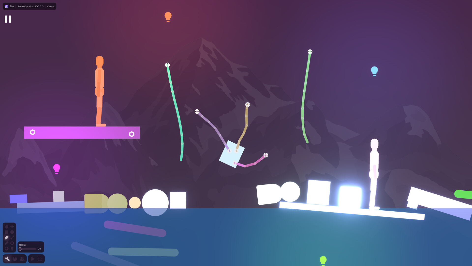 充滿創意的關卡設計畫面