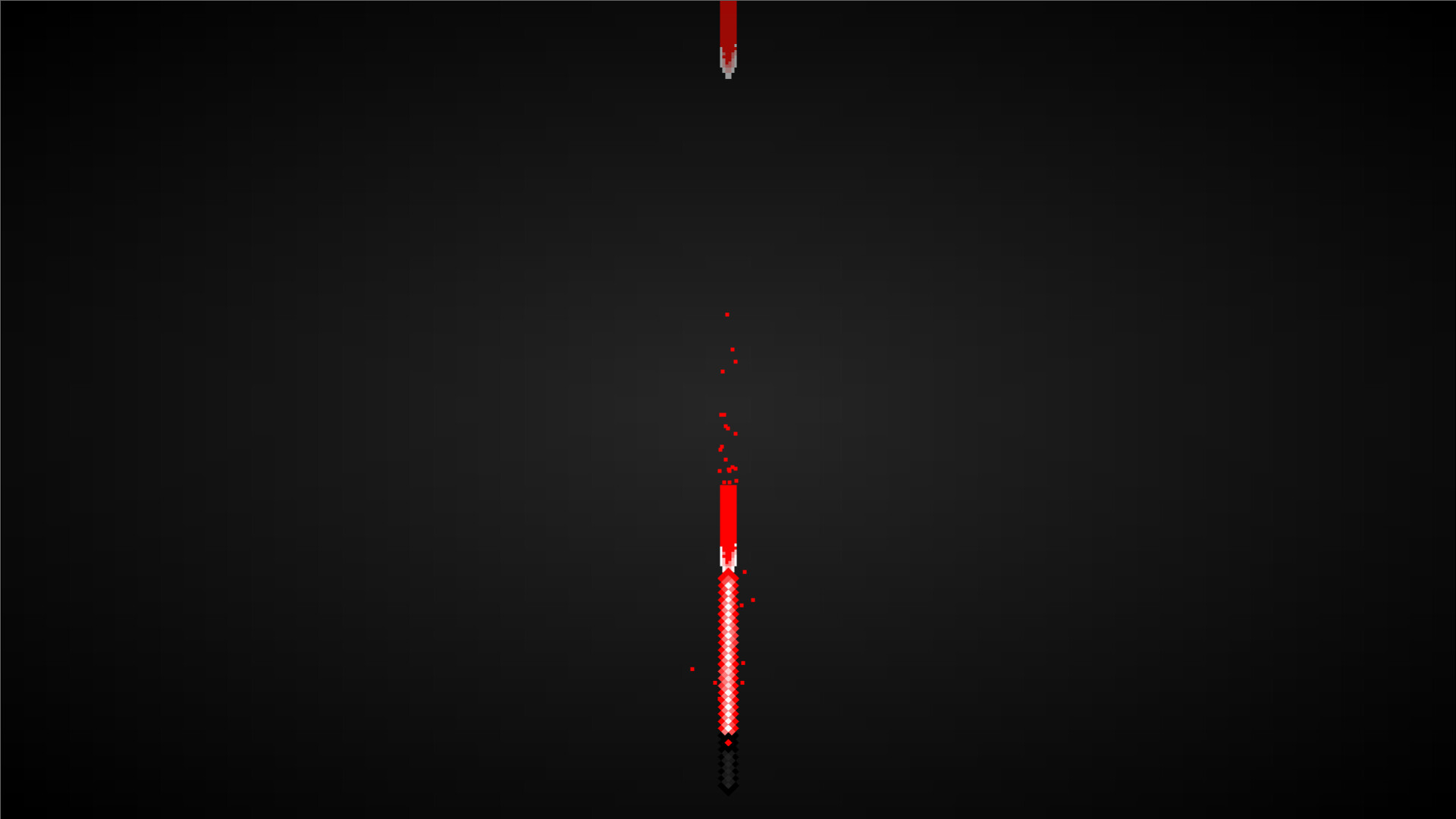 戰鬥場面截圖,展示了高分階段密集的子彈攻勢