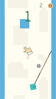 玩家需要控制小蛙跳躍，躲避障礙物