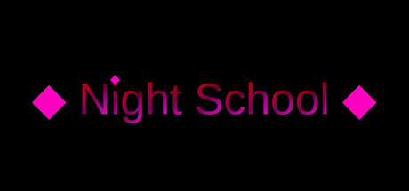 Night School 遊戲主視覺圖，展現了獨特的像素風格與校園冒險氛圍