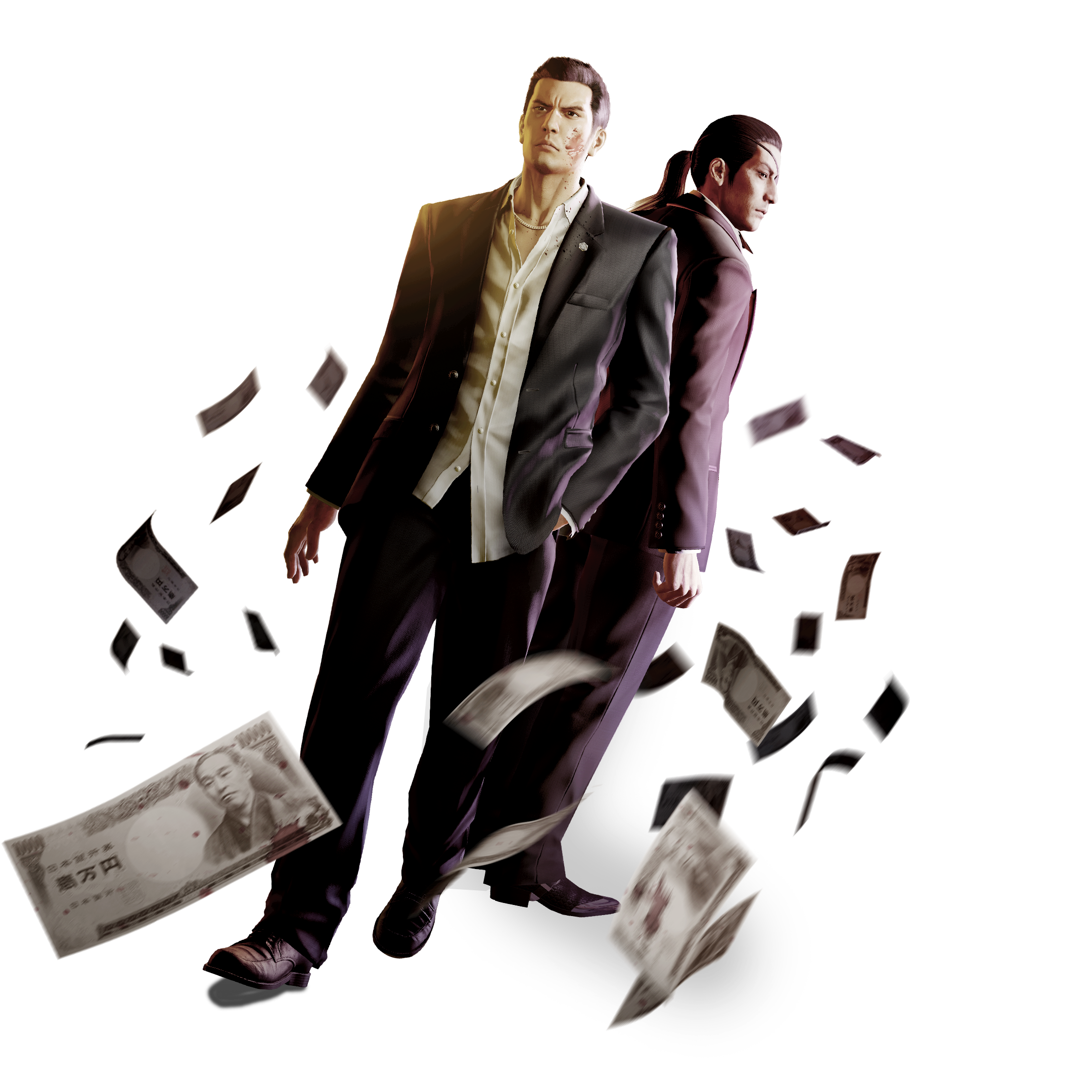 桐生一馬與真島吾朗雙主角視覺圖