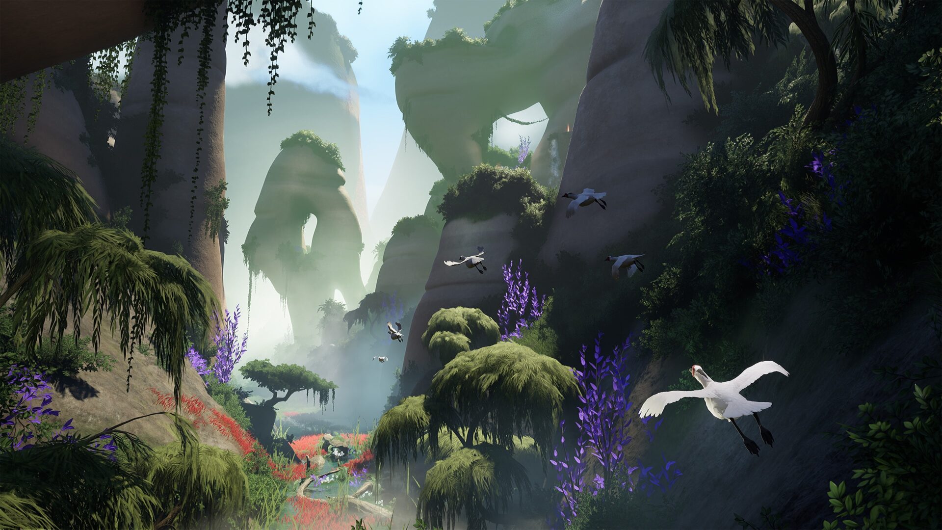 玩家化身為魚，探索神秘的水下世界。