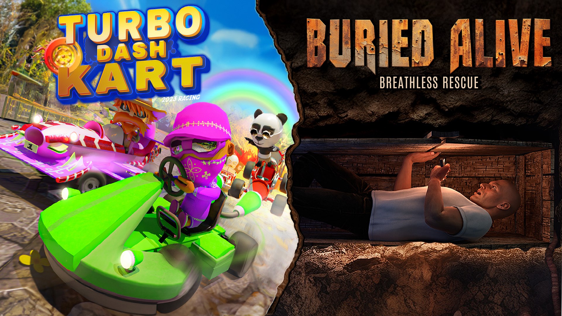 Turbo Dash Kart & Buried Alive 遊戲封面