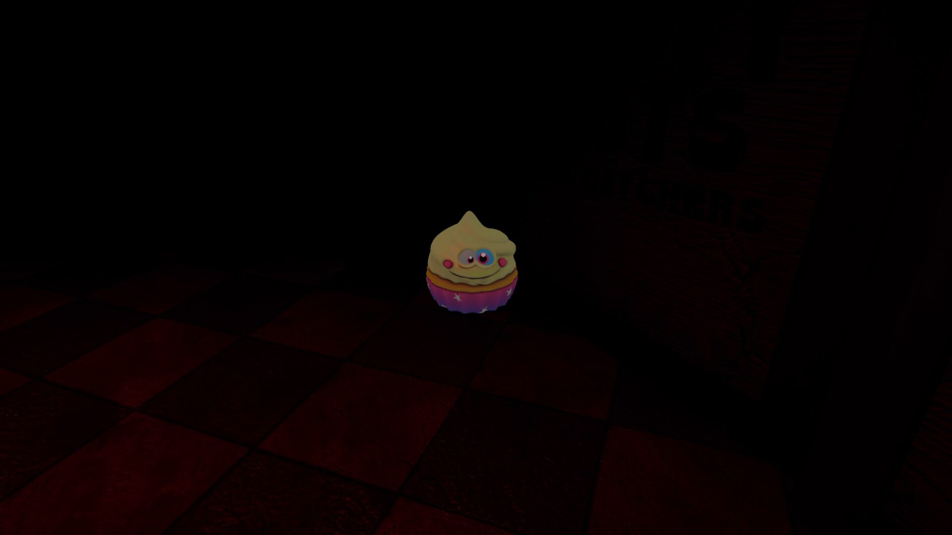 遊戲截圖：昏暗的環境中，手電筒是探索黑暗角落的重要工具