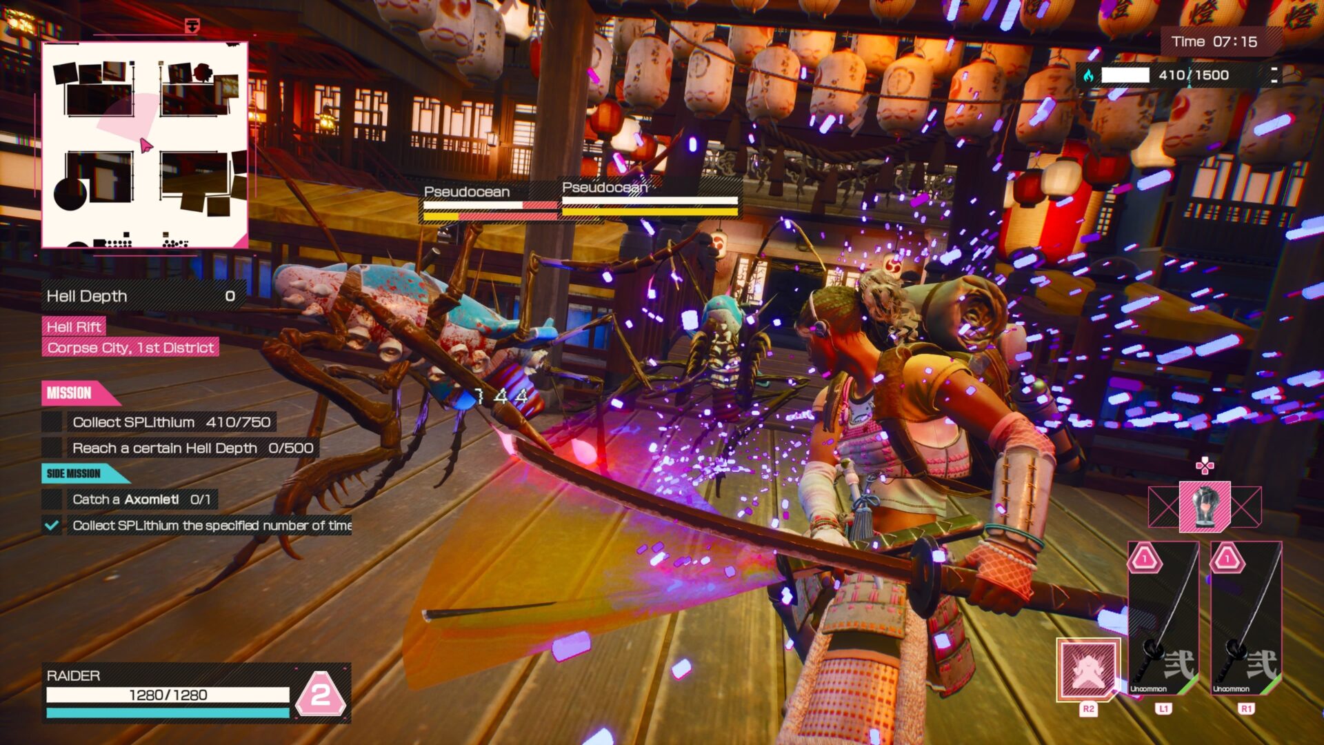 LET IT DIE: INFERNO 激烈的戰鬥畫面