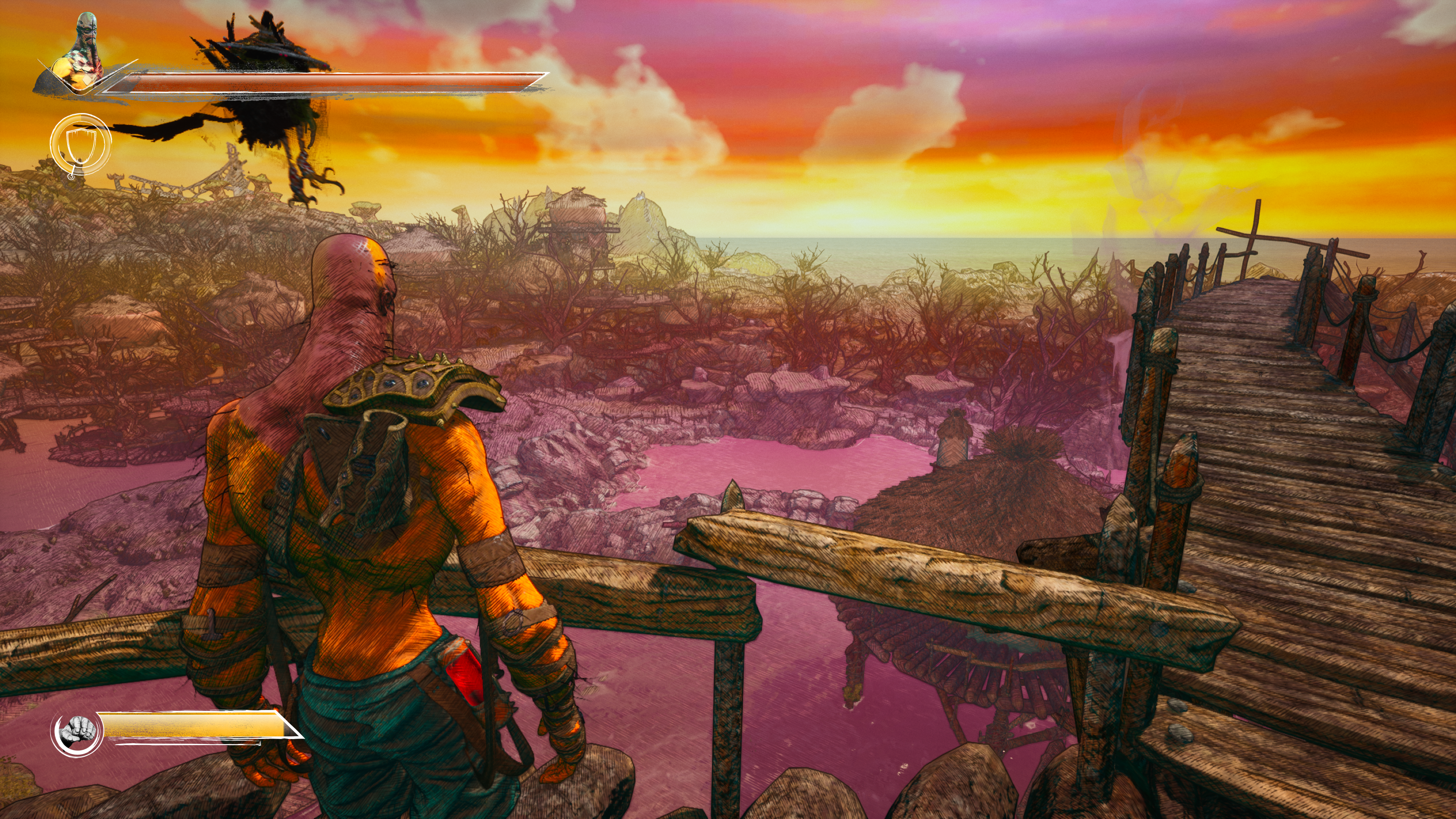 遊戲中獨特的手繪風格畫面