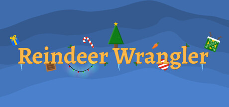 《馴鹿牧馬人》遊戲主視覺圖，展現了充滿聖誕氣息的冒險氛圍