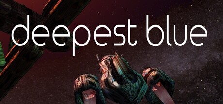 遊戲標題畫面,深藍色的宇宙背景與科技感十足的 Logo。