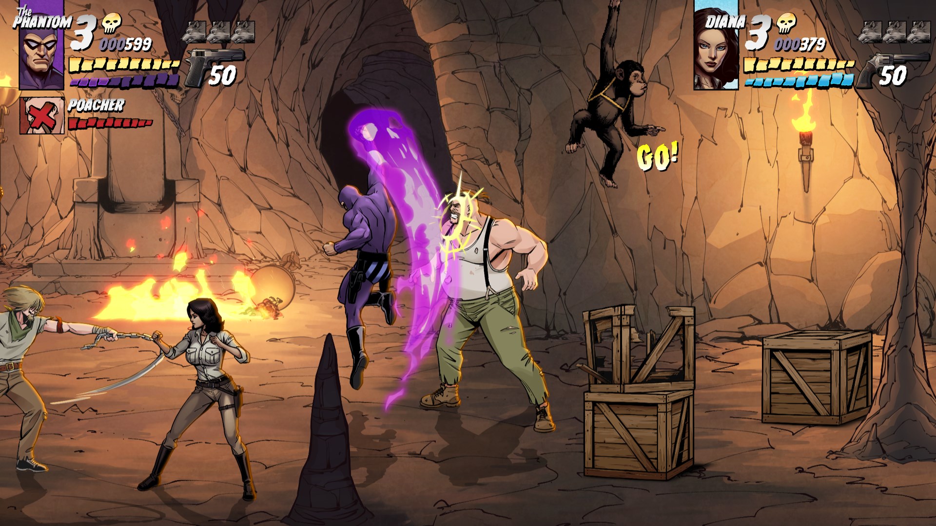 精美的手繪場景與戰鬥畫面