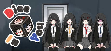 Dice In You 遊戲主視覺圖，展現了神秘少女與骰子元素