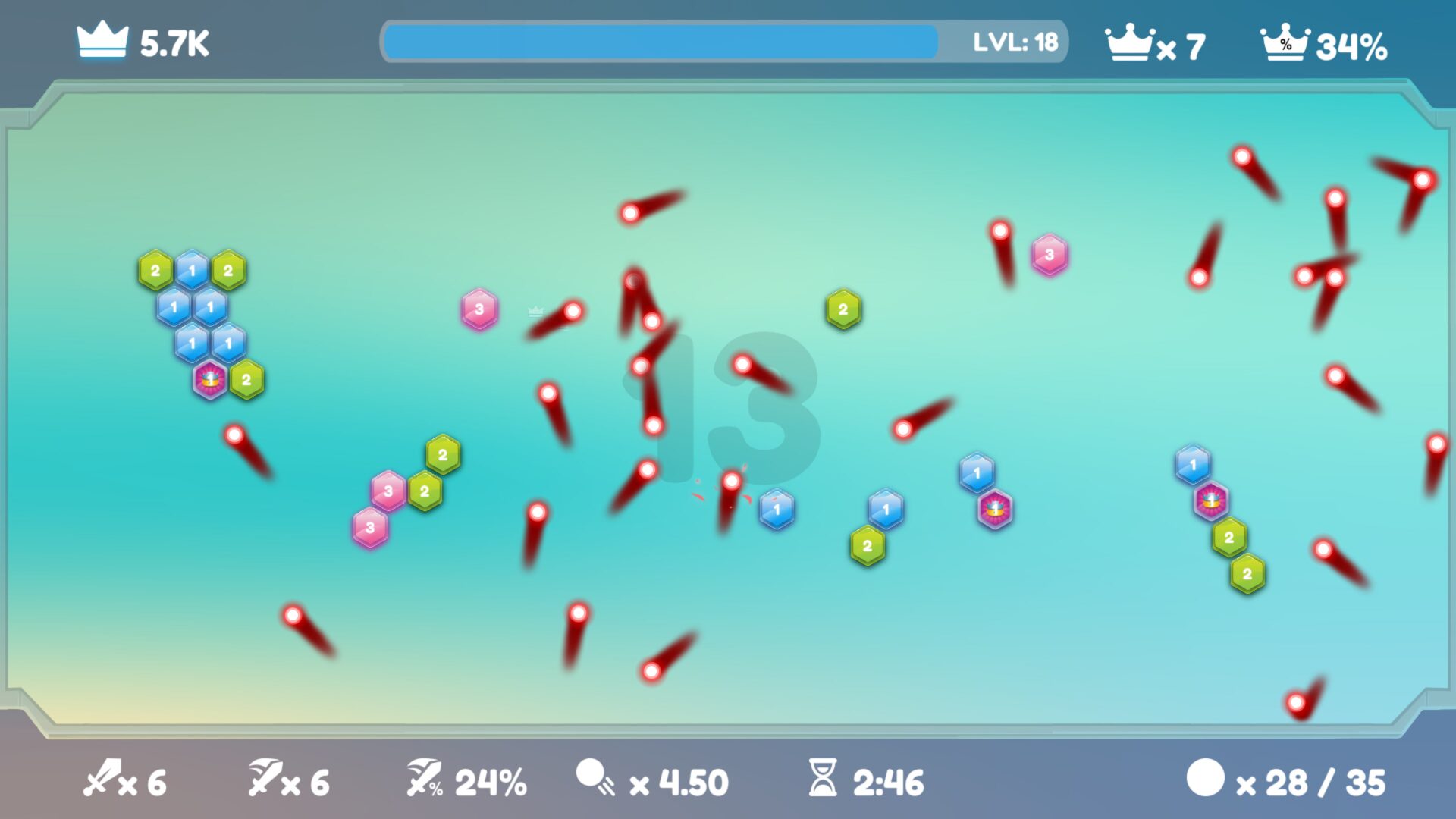 遊戲中的升級選擇介面