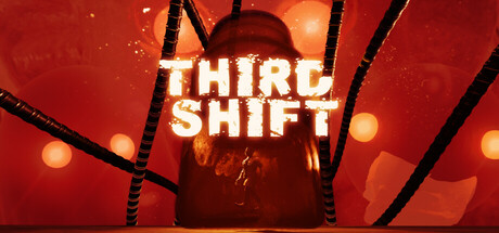 《Third Shift》遊戲主視覺圖，展現了藥局在夜晚詭譎的氛圍。