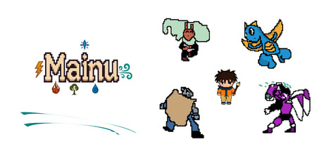 《Mainu》的遊戲主視覺圖,展現了其核心角色與獨特氛圍。