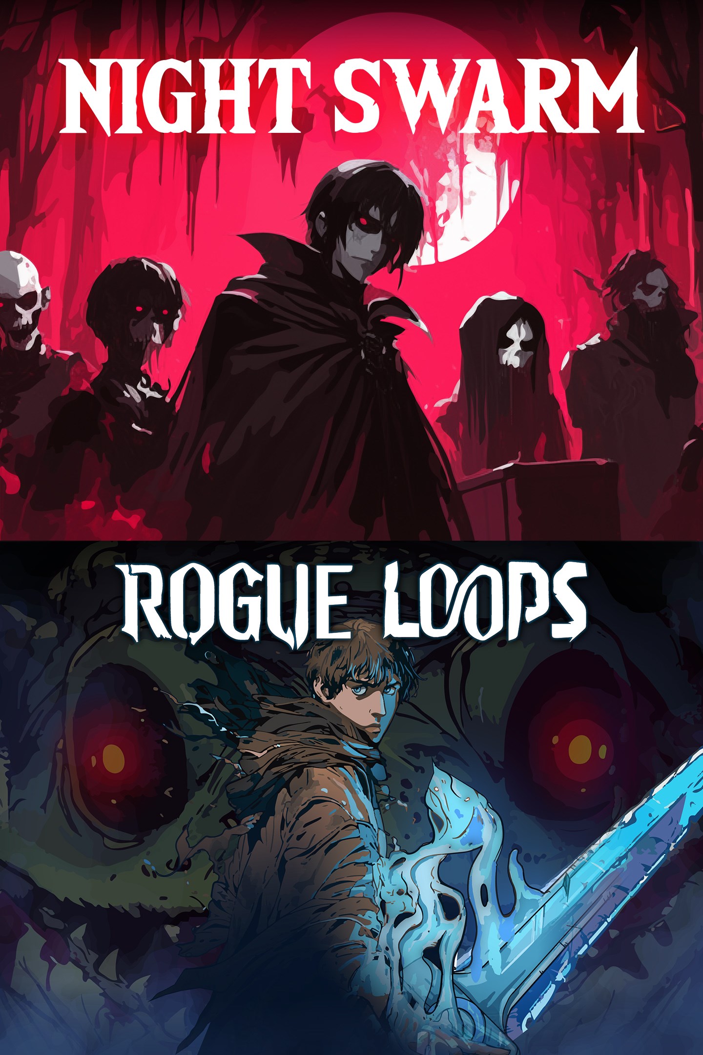 Night Loops Bundle 遊戲封面，展示了黑暗與循環的視覺主題。
