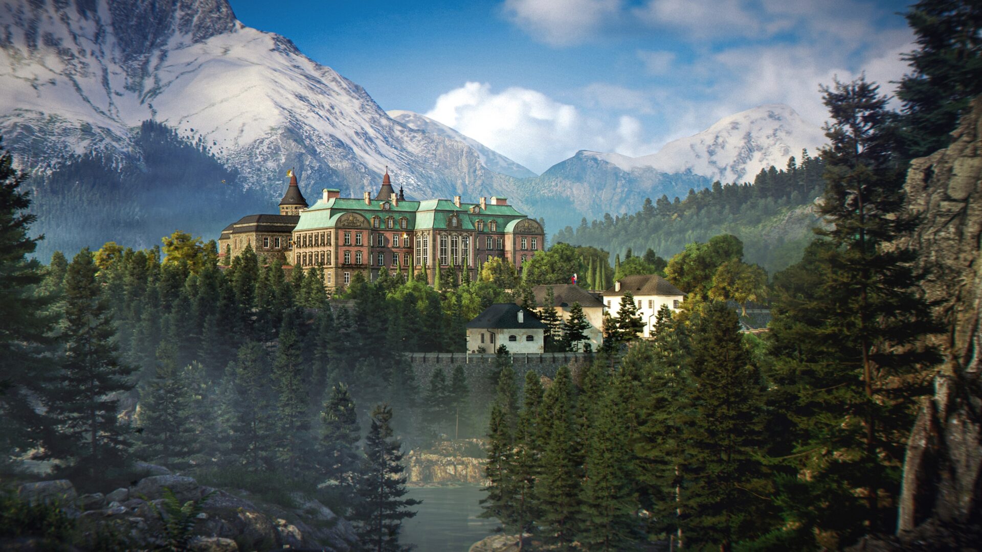 龐德在水下場景中探索