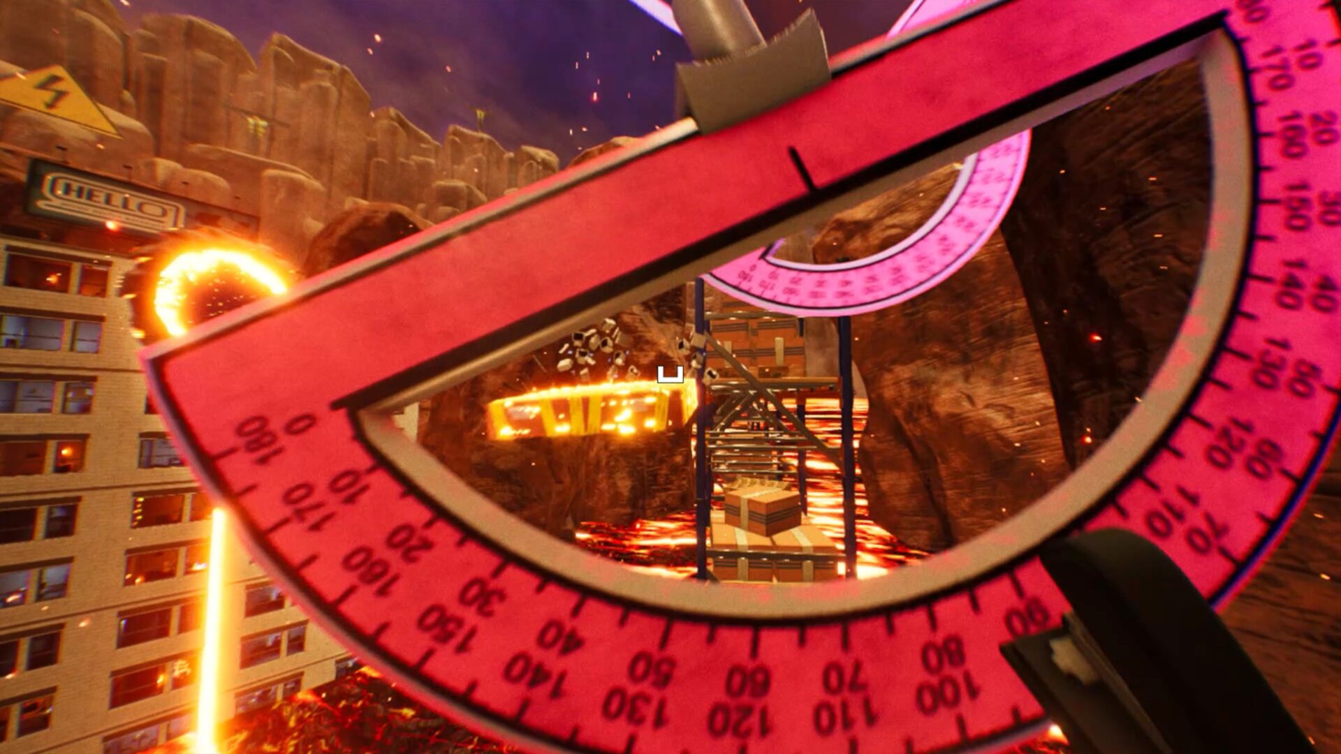 在空中躲避障礙物