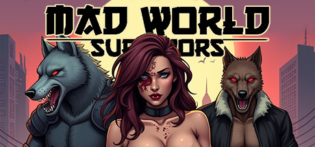 Mad World Survivors 遊戲主視覺圖,展現了其混亂與多彩的末日風格。