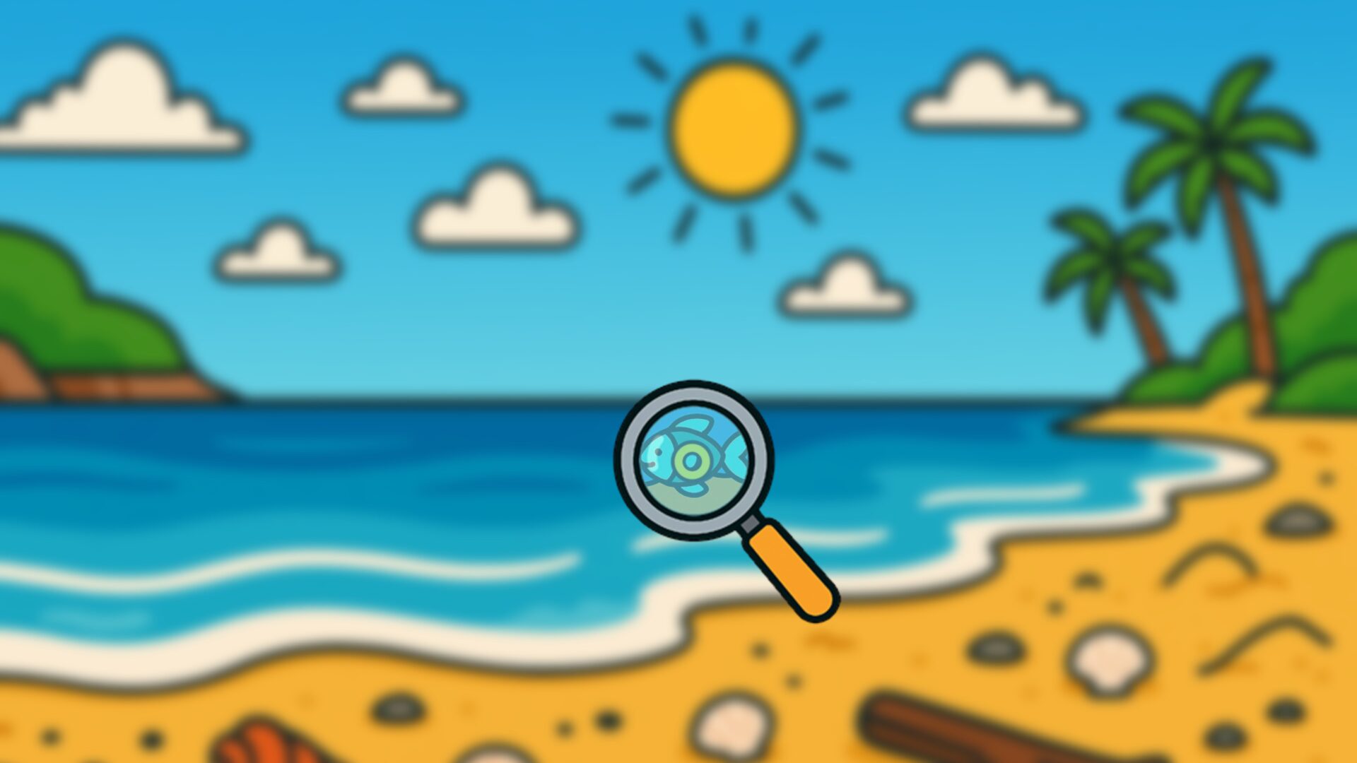 What's Different? 遊戲主視覺圖，展示了色彩鮮豔的拼圖元素