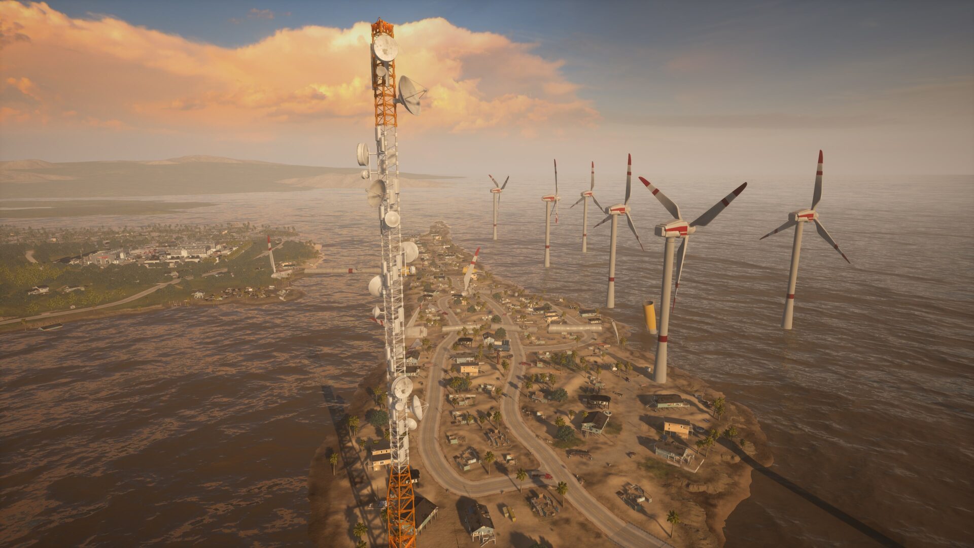 一名玩家騎著摩托車飛躍一個斜坡。