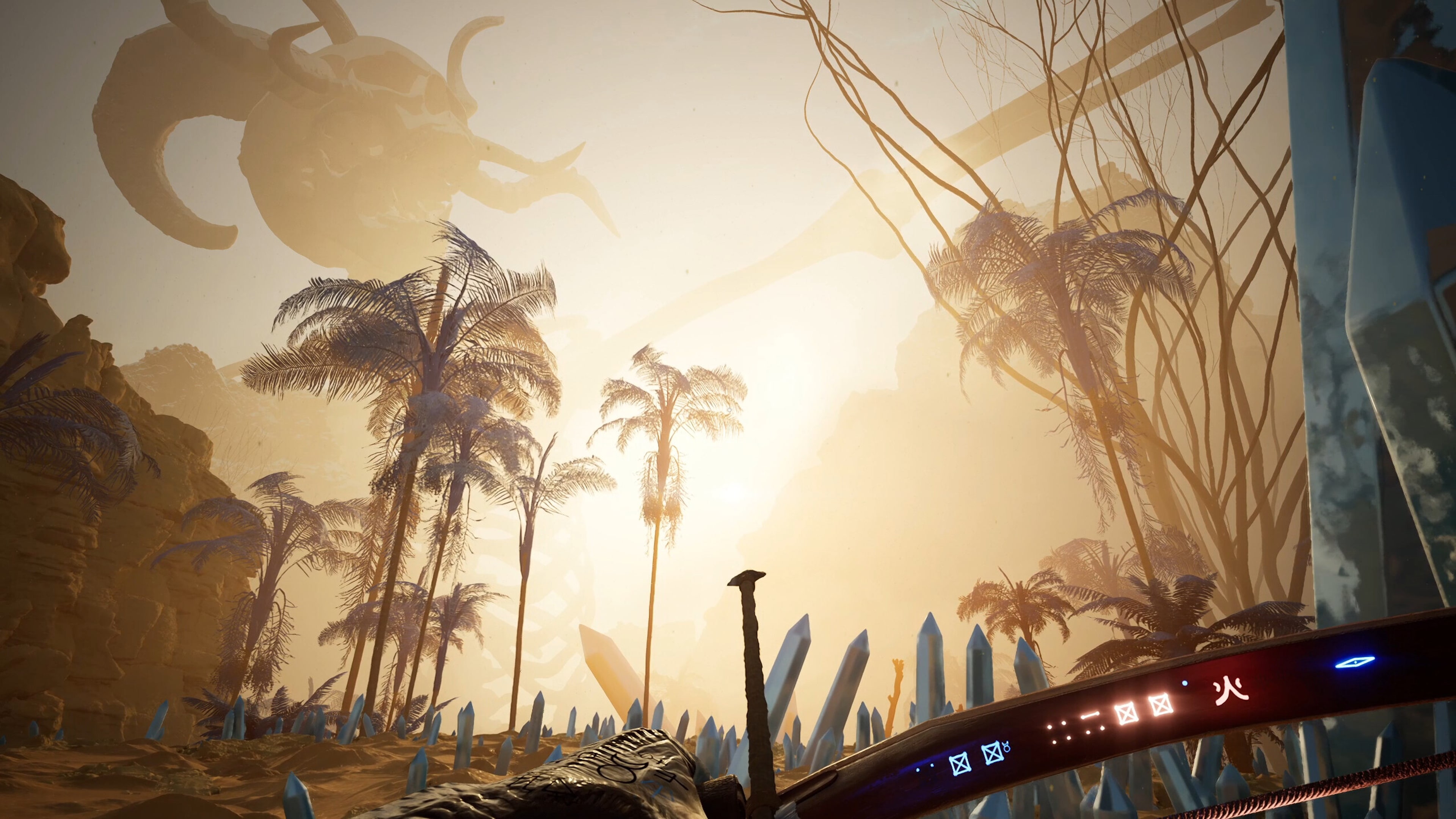 遊戲中充滿詭譎氣氛的場景