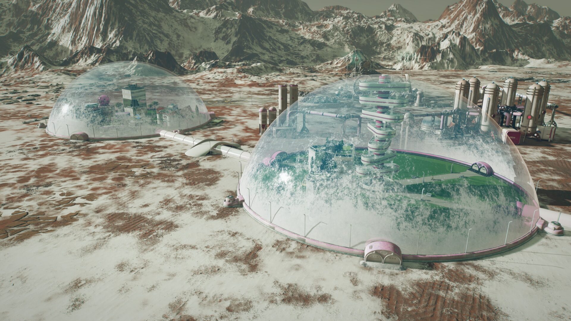 一個高度發展、自給自足的火星殖民地