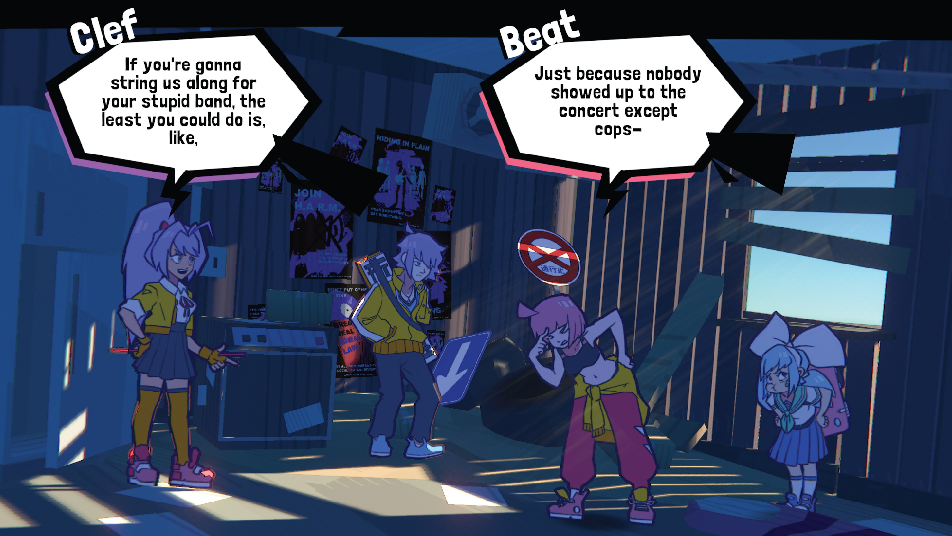 UNBEATABLE 遊戲中的角色互動