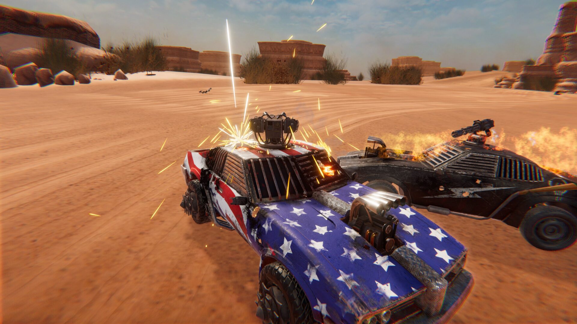 夜幕下的激烈交火