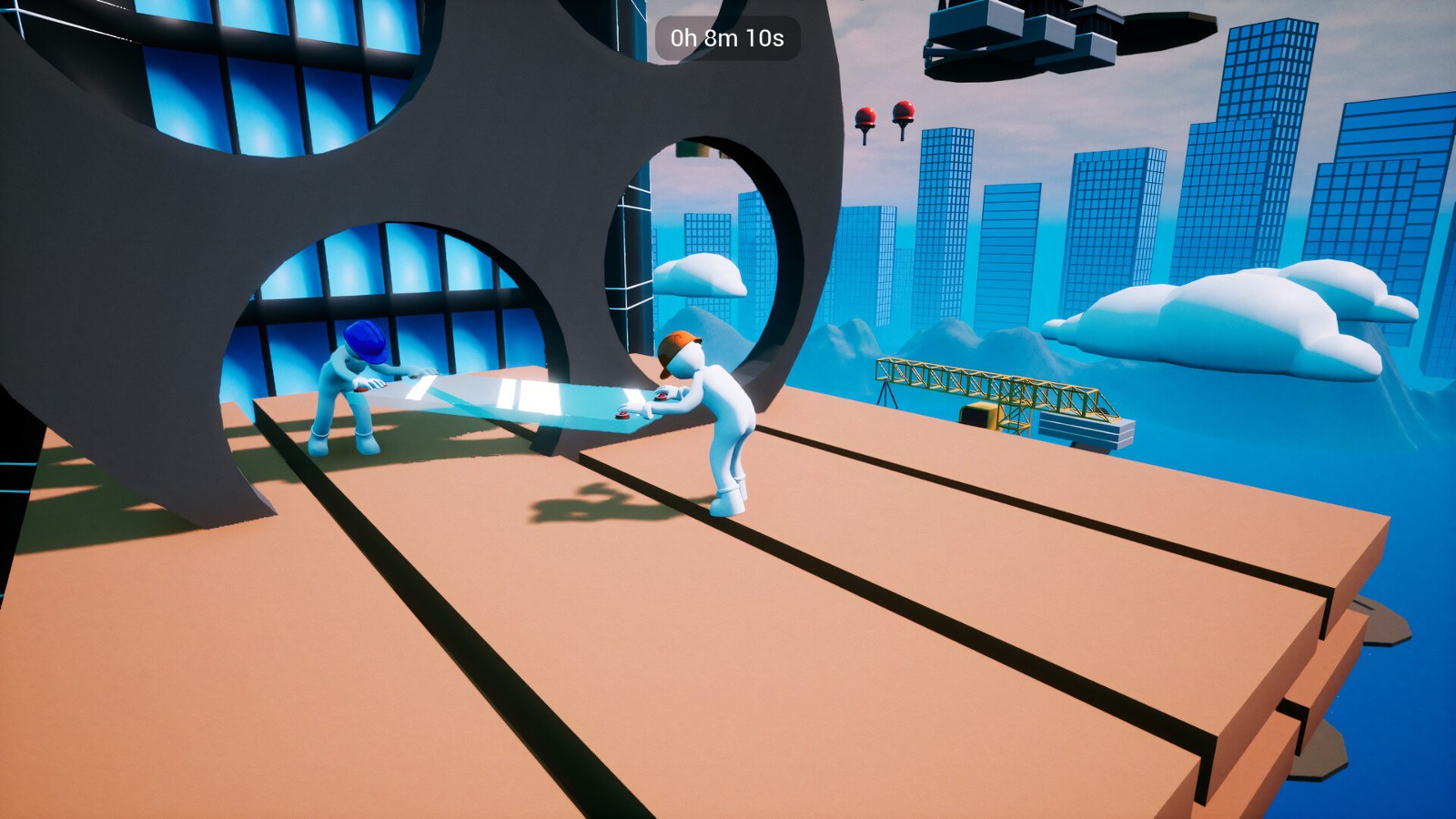 小心翼翼地通過障礙