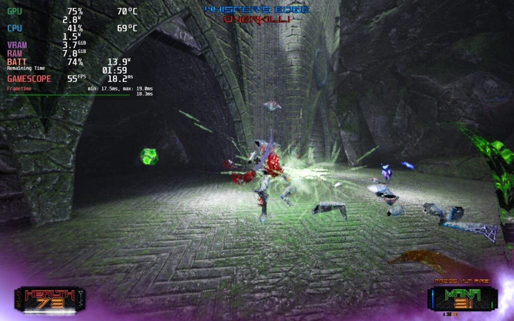 遊戲中激烈的戰鬥場面