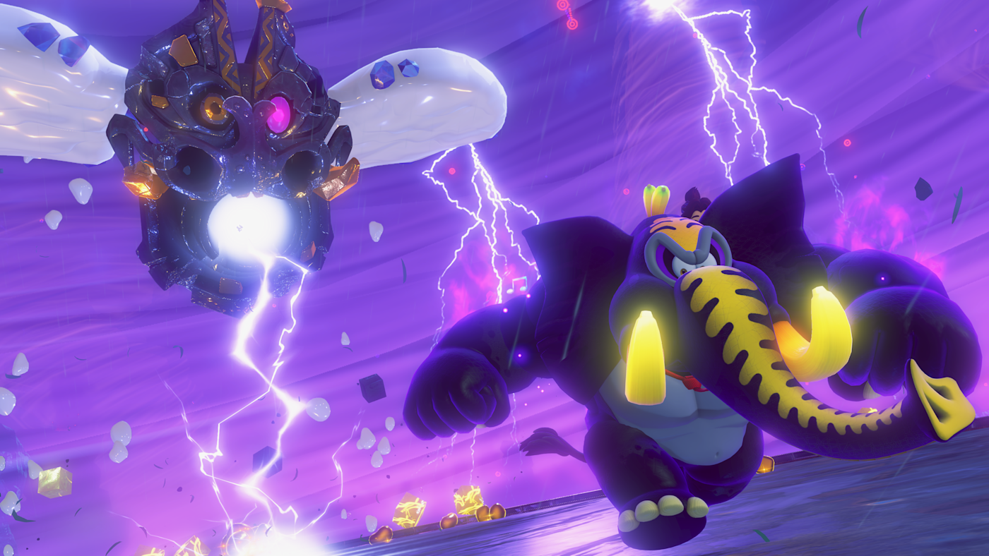 大象咚奇剛在關卡中發揮能力