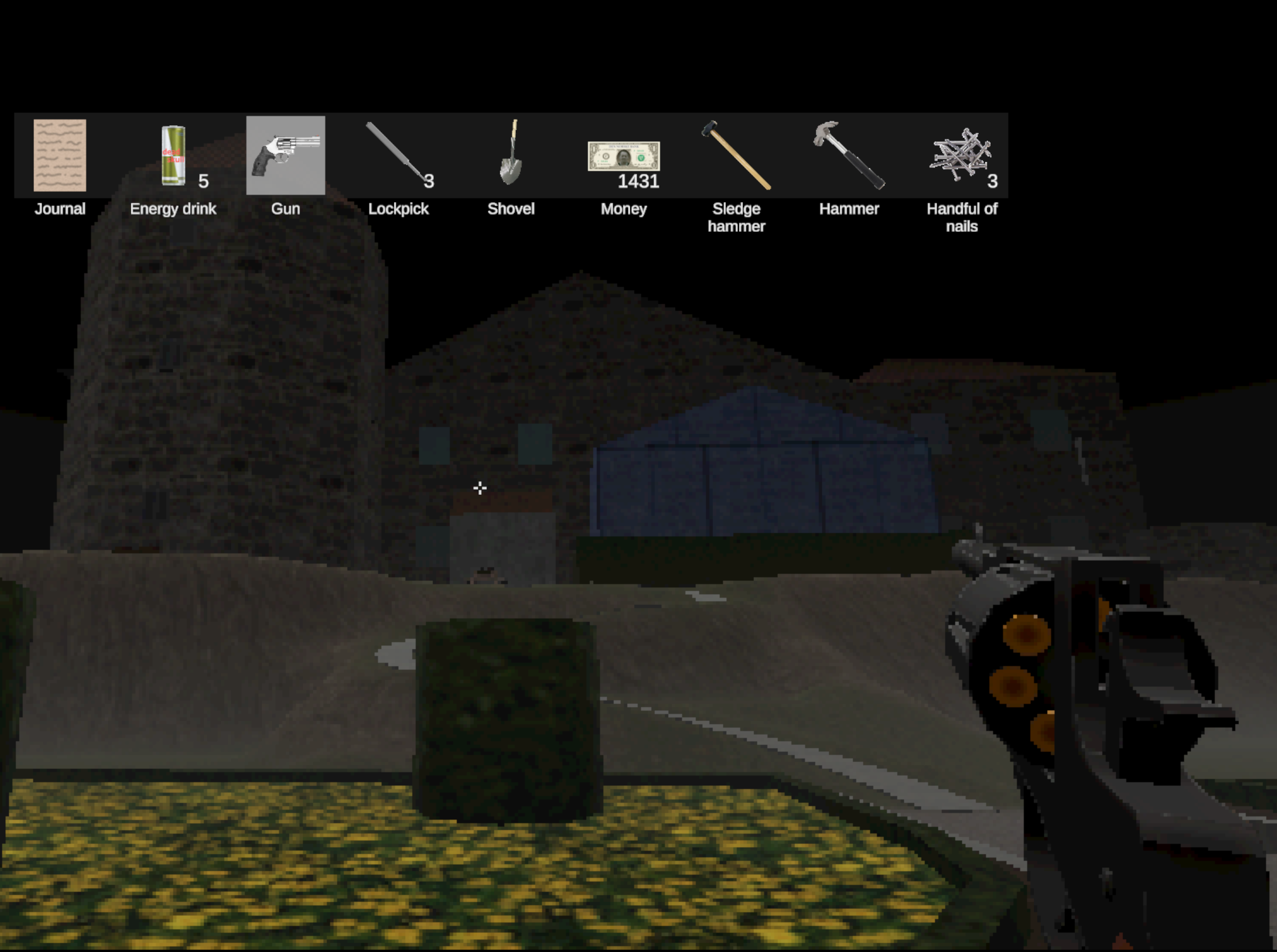 遊戲主角 Michael 在加油站的場景