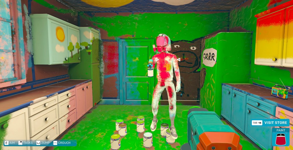 玩家可以在自由模式中與朋友一起合作噴漆