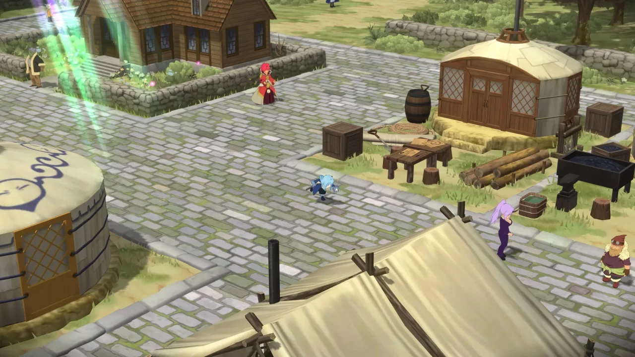 遊戲中的城鎮建設畫面