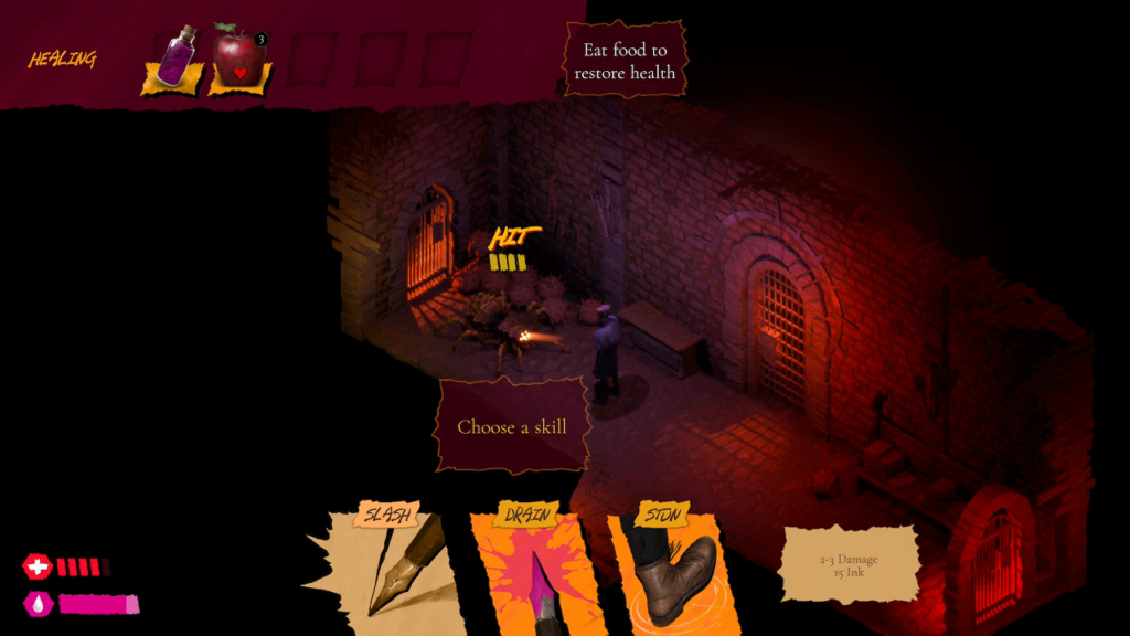 主角與噬墨者戰鬥的畫面