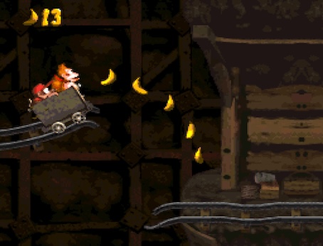 經典的礦車飛車關卡