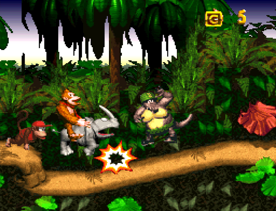1994年初代《Donkey Kong Country》的「香蕉叢林」