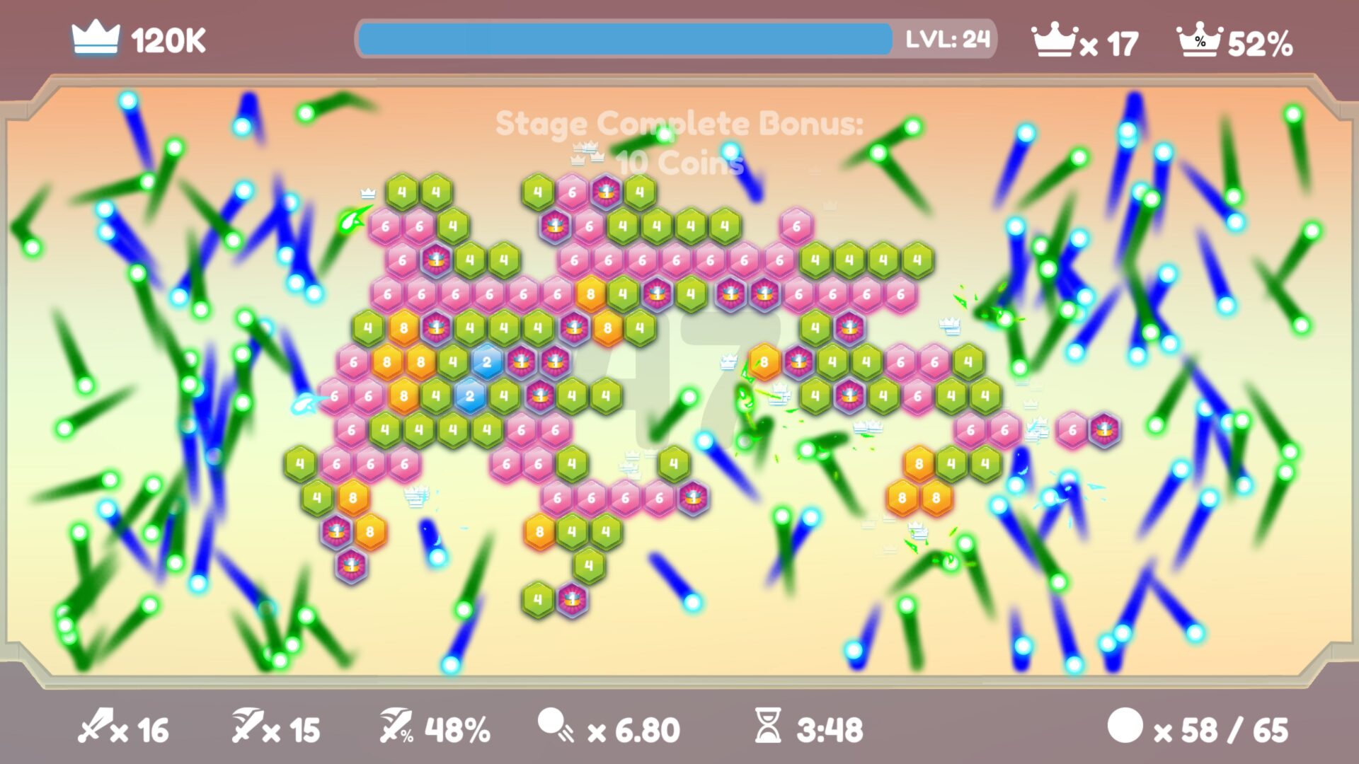 華麗的磚塊消除特效