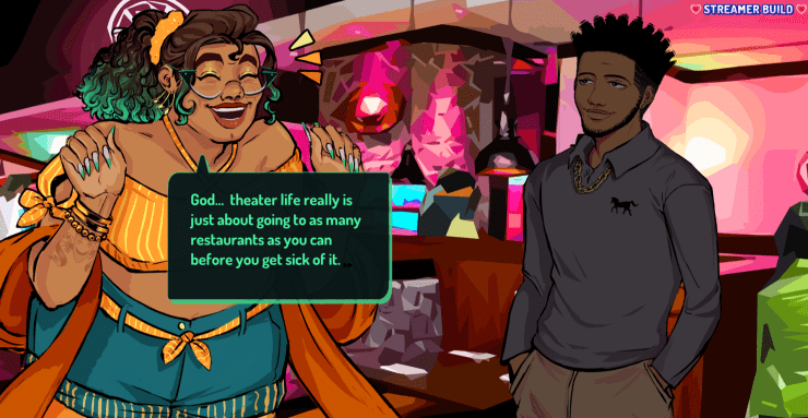 遊戲中的對話選擇介面