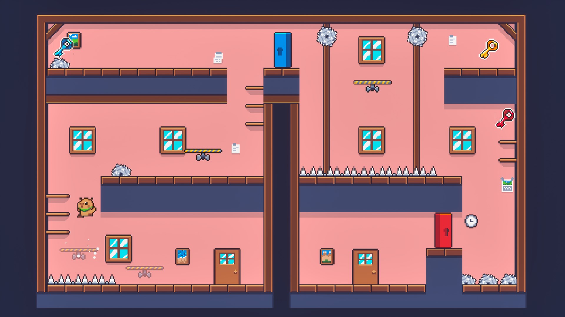 水豚君成功抵達終點的門前