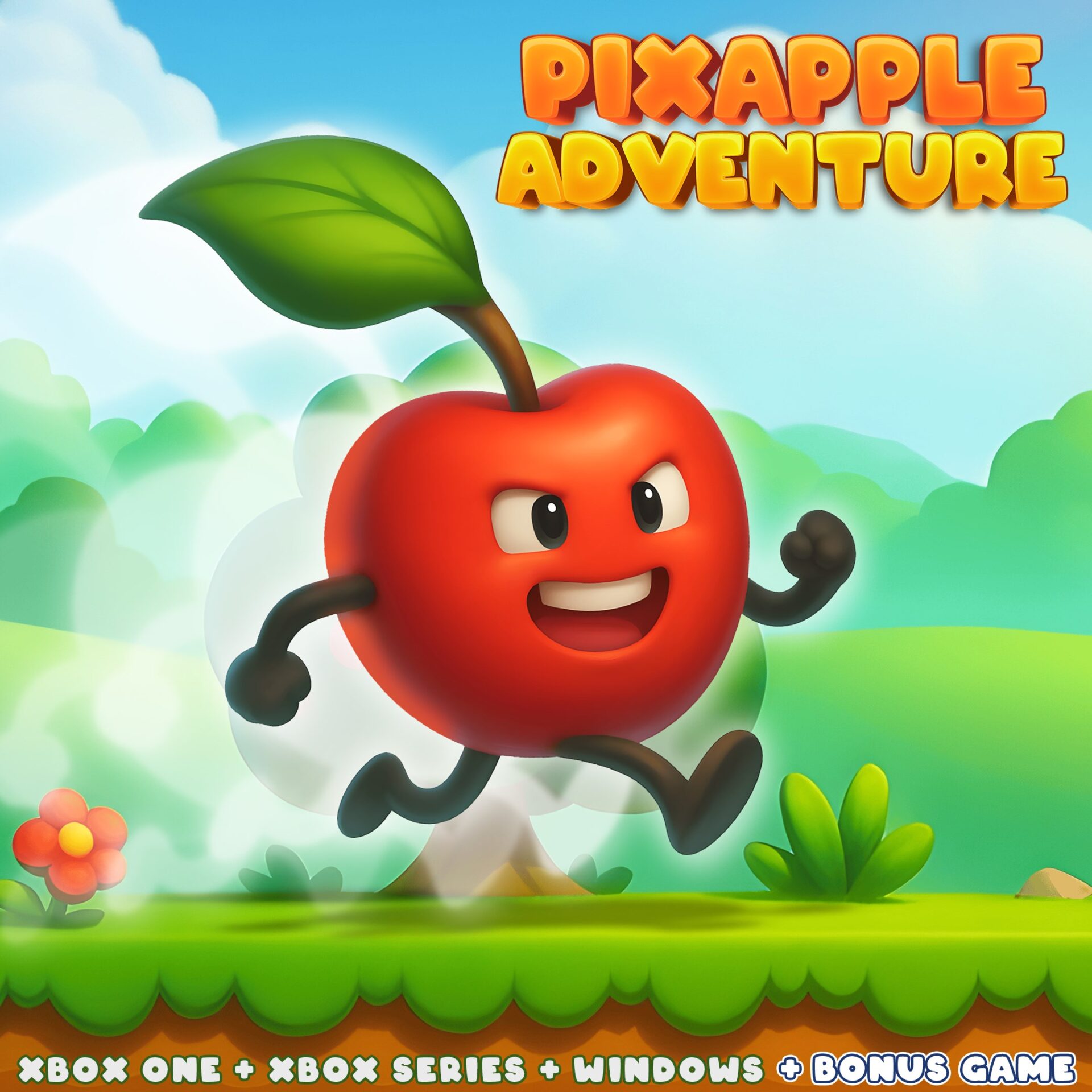 Pixapple Adventure Bundle 組合包封面,展示了多個版本的圖示