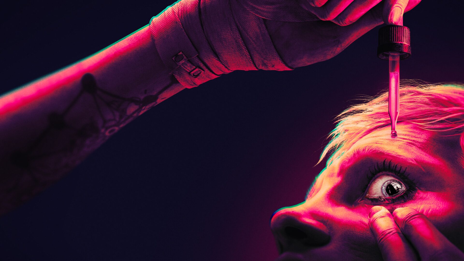 SLEEP AWAKE 遊戲主視覺圖，展現迷幻恐怖的氛圍