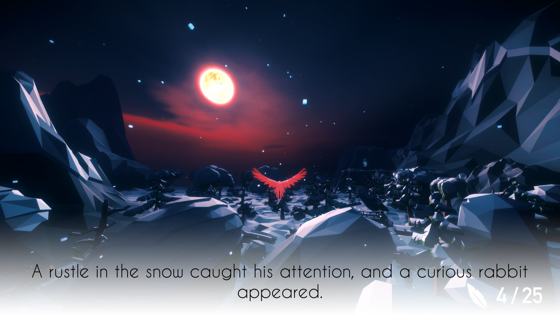 遊戲截圖：飛越巨大的冰河與峽谷，展現遊戲地圖的宏大