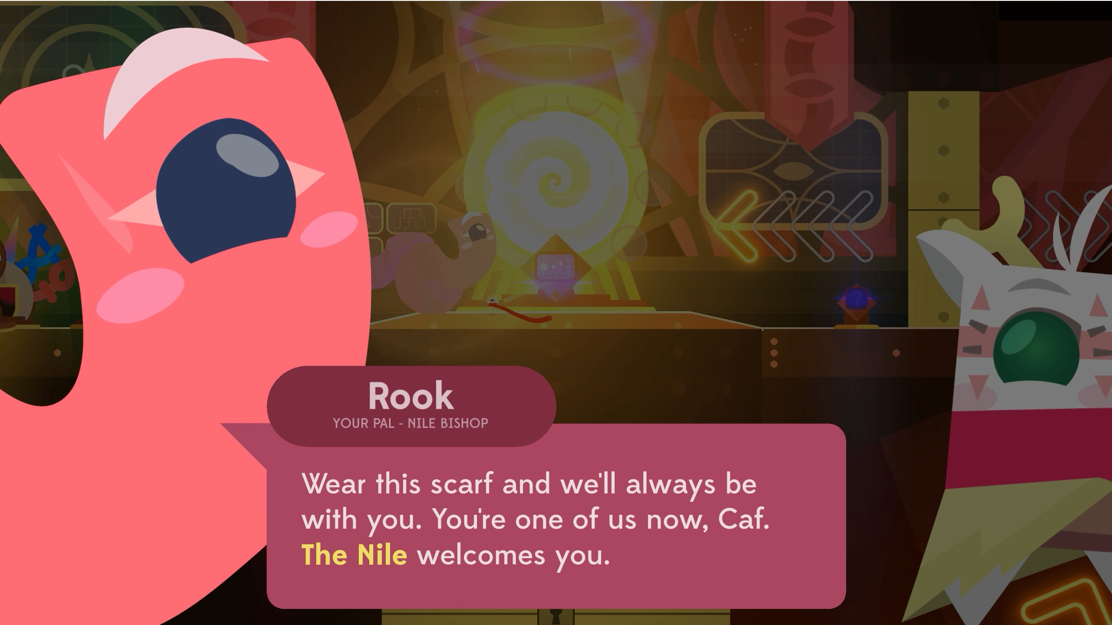 玩家在充滿危險的環境中探索,背景是深邃的宇宙與多彩的星雲。