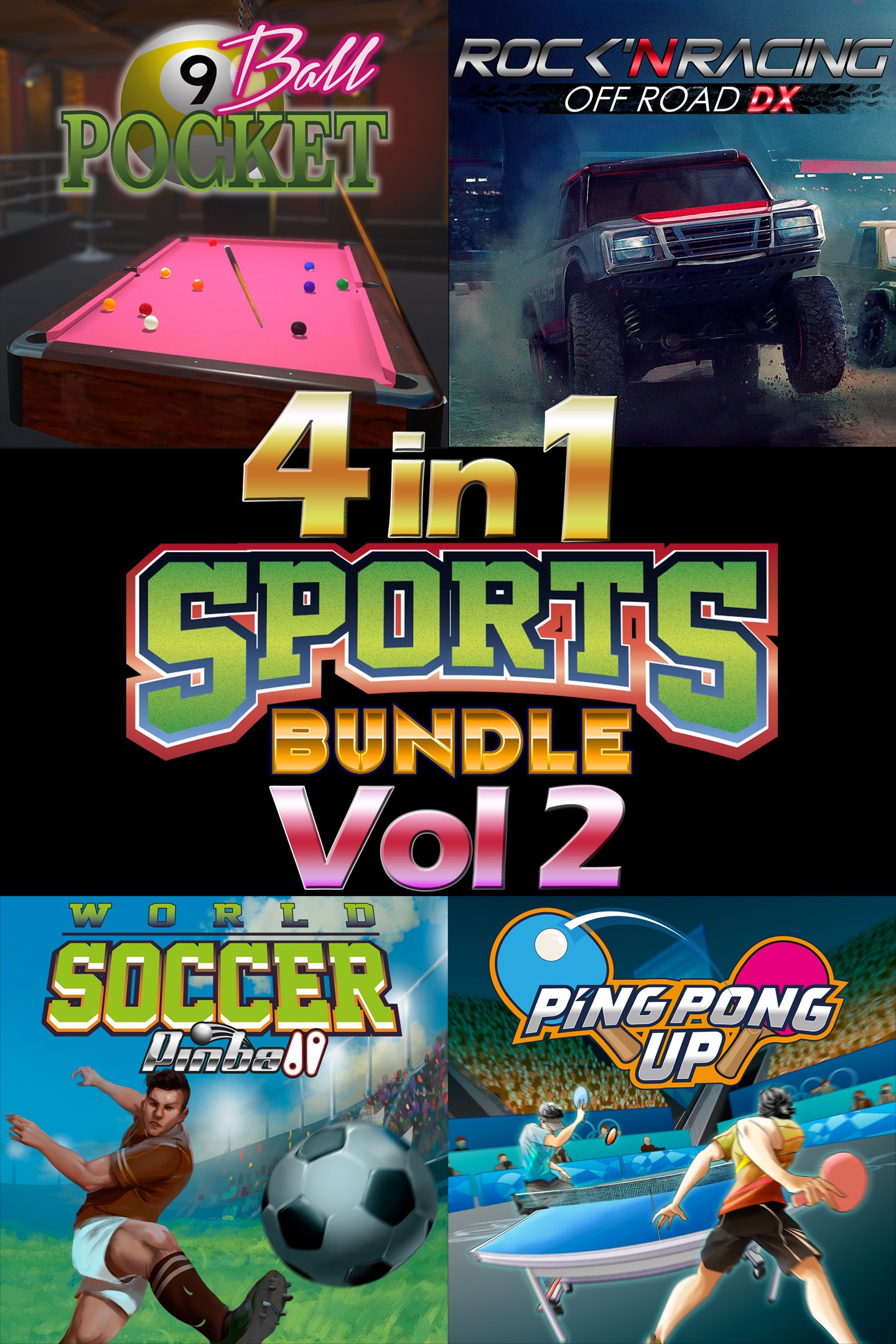 4 in 1 Sports Bundle Vol 2 包含四款熱門遊戲
