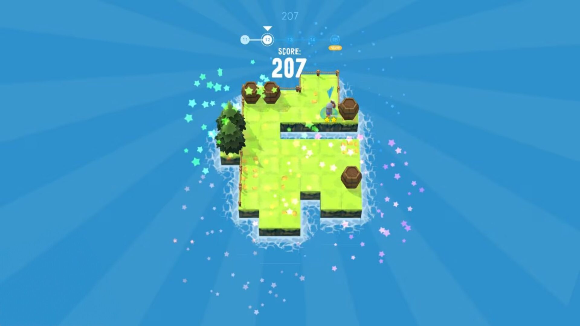 色彩鮮明的遊戲畫面，展現出獨特的藝術風格