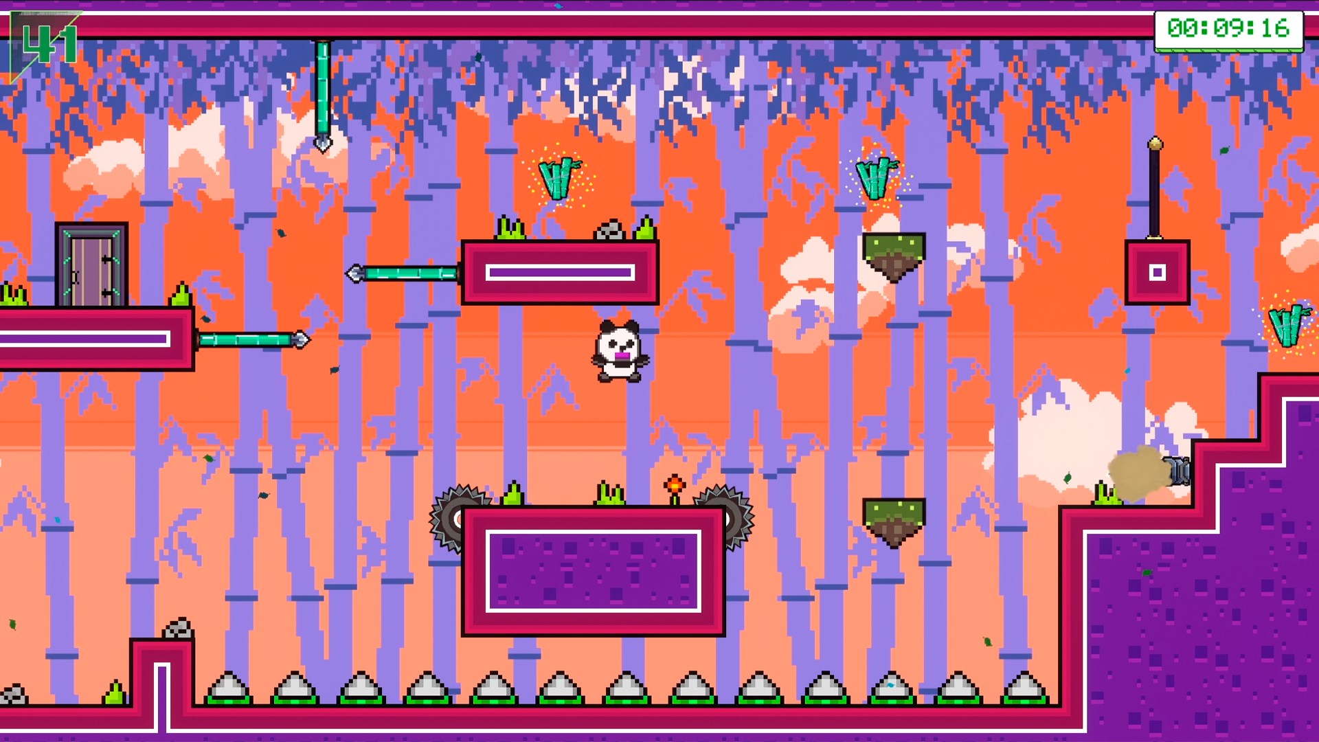 遊戲後期的關卡截圖，顯示出更加複雜的地形與敵人配置。