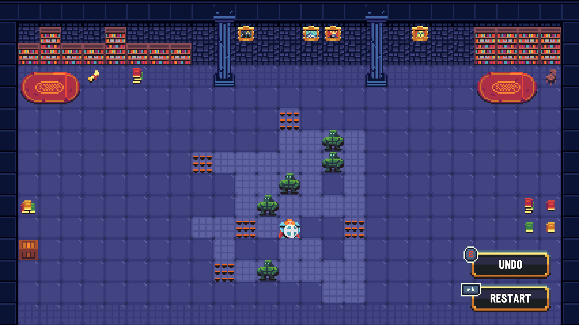 近距離觀察像素藝術風格,色彩運用相當豐富。