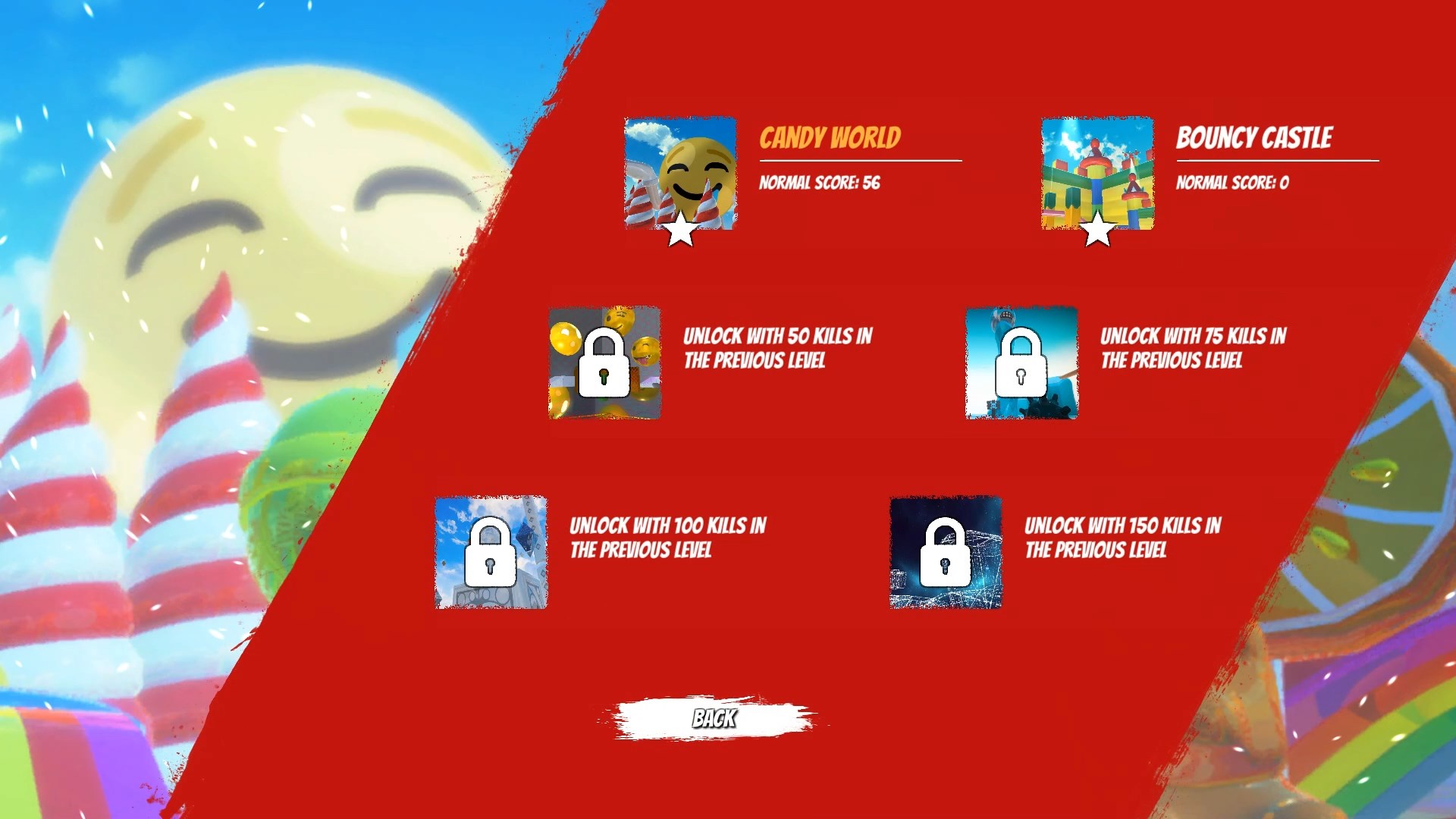 遊戲中的敵人是各種表情符號