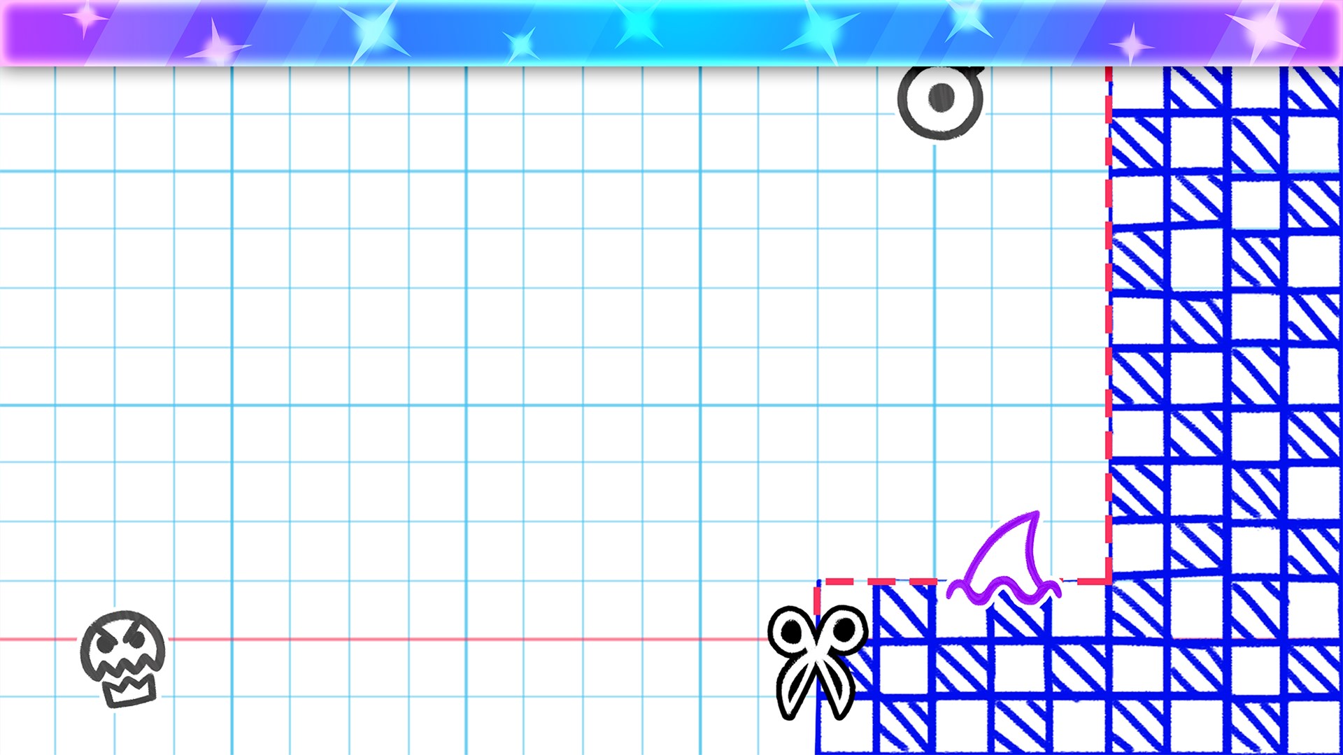 Ink & Paper: DoodleCut 遊戲主視覺圖